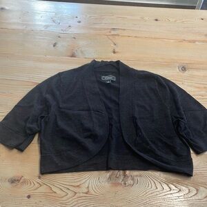 Metallic black dress cardigan